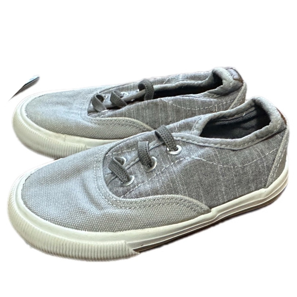 Magellan Outdoor Toddler Boys Grey Canvas Lace Up‎ Sneakers Size 8D